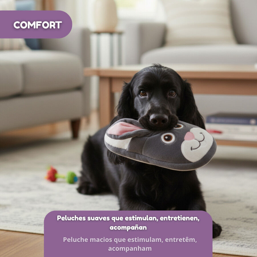 Tootoy! Pantufla Conejo de Peluche con Sonido  para perros, , large Imagen numero 6